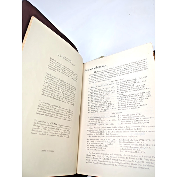 The Catholic Press Family Edition of the Holy Bible 1950 John P O’Connell - Picture 5 of 5